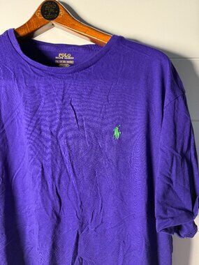 Polo Ralph Lauren Dark Purple Short Sleeve T-Shirt Crewneck 100% Cotton Sz XXL